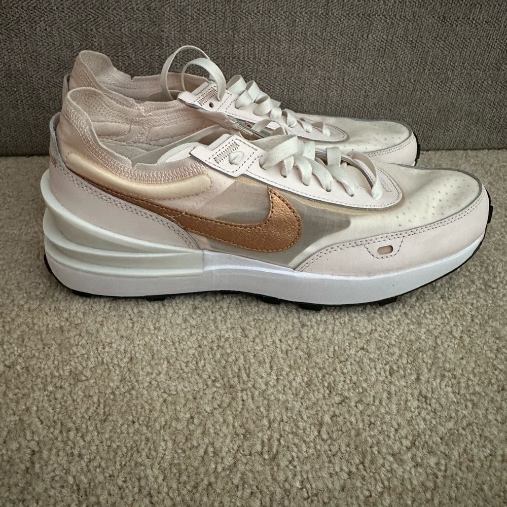 Nike Women’s Waffle One Sneakers Pink/Gold Size 10